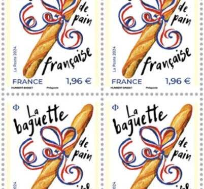 Timbres-poste au parfum de baguette