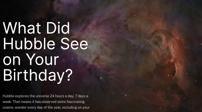 Hubble chaque jour